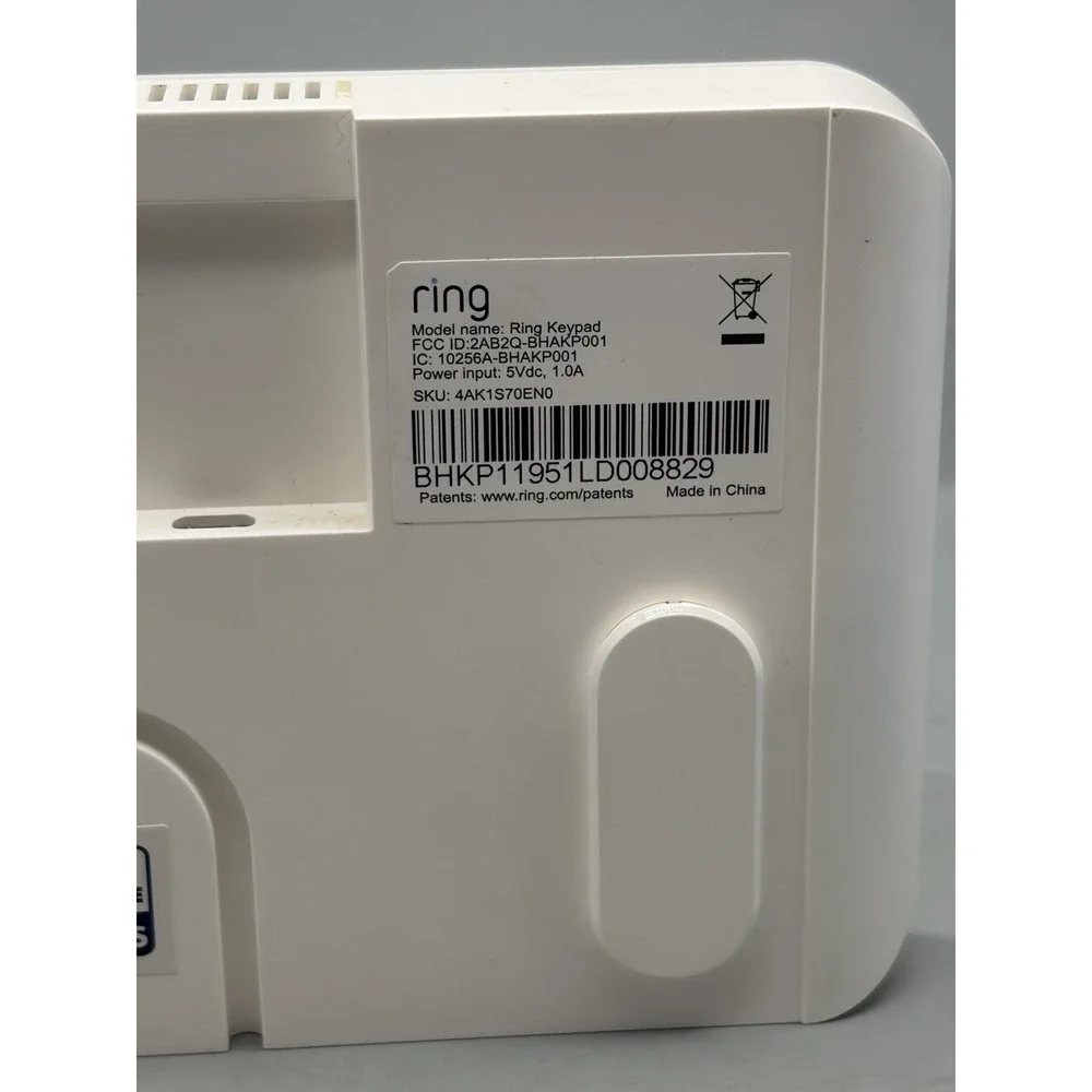 Ring Alarm Keypad  (1st Gen) with Power Adapter Supply (4AK1S7-0EN0)